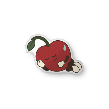 Approved Printful digital proof — exact-palette curled sleeping Pit custom-shaped pillow, complete silhouette; view 1; gt-984782975.