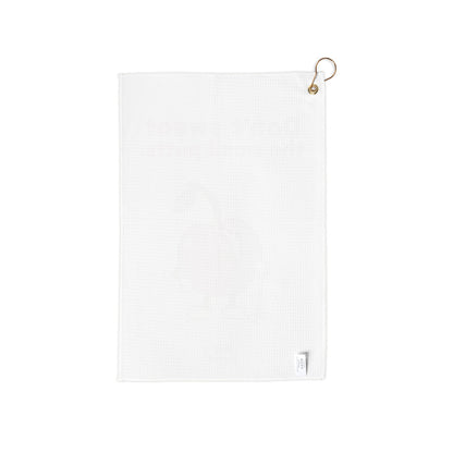 Approved Printful proof — Golf towel — golfing Pit and Don’t sweat the small putts — Back — 985239193