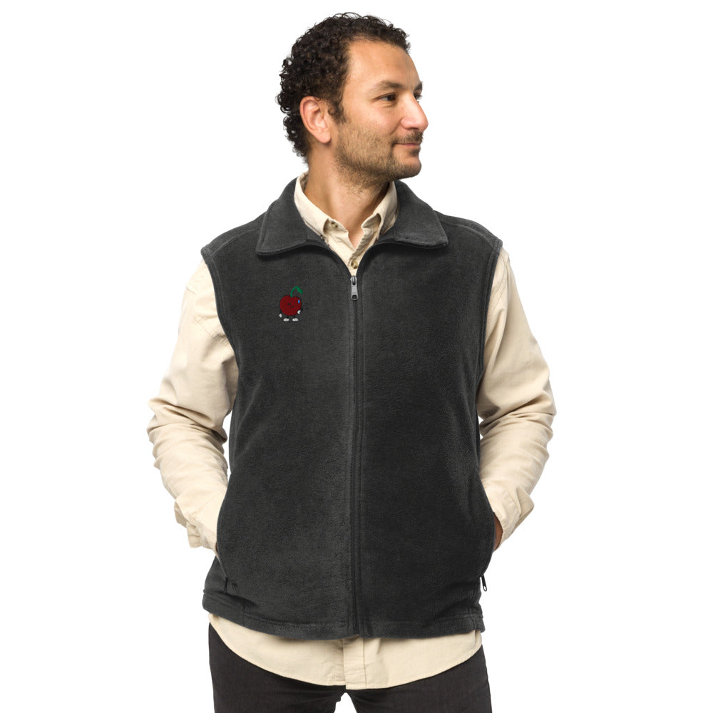 Approved Printful proof — Columbia212488 Charcoal Heather — standing Pit right-chest embroidery — Model — 985217750