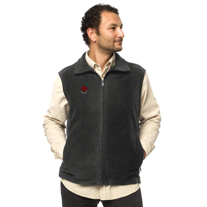 Approved Printful proof — Columbia212488 Charcoal Heather — standing Pit right-chest embroidery — Model — 985217750