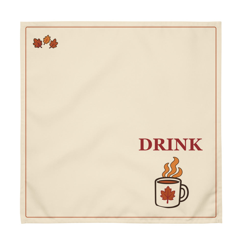 Eat, Drink & Be Cherry Napkins — Set of 4 — actual Printful digital proof