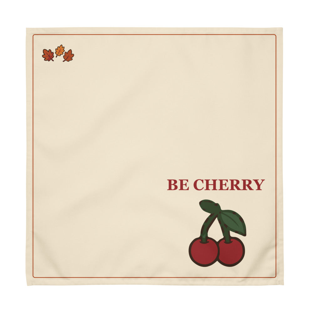 Eat, Drink & Be Cherry Napkins — Set of 4 — actual Printful digital proof