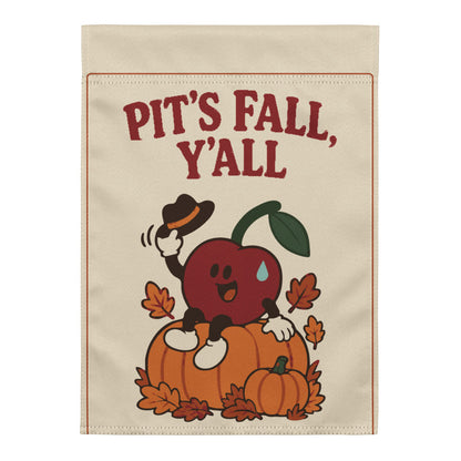 Pit’s Fall, Y’all Garden Flag — actual Printful digital proof