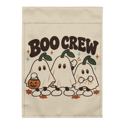 Boo Crew Garden Flag — actual Printful back-side digital proof