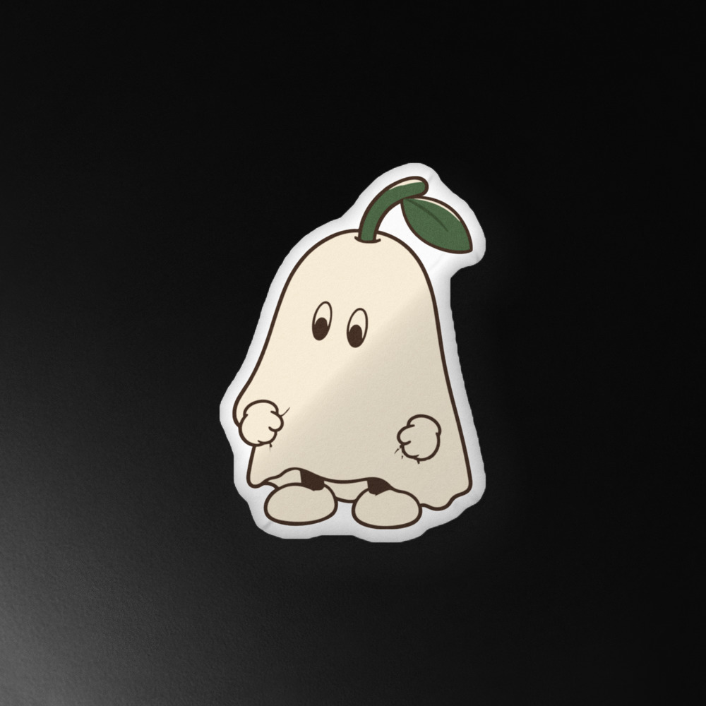 Boo Crew Ghost Cushion — actual Printful digital proof
