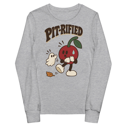 Pit-rified Youth Long Sleeve — actual Printful digital proof