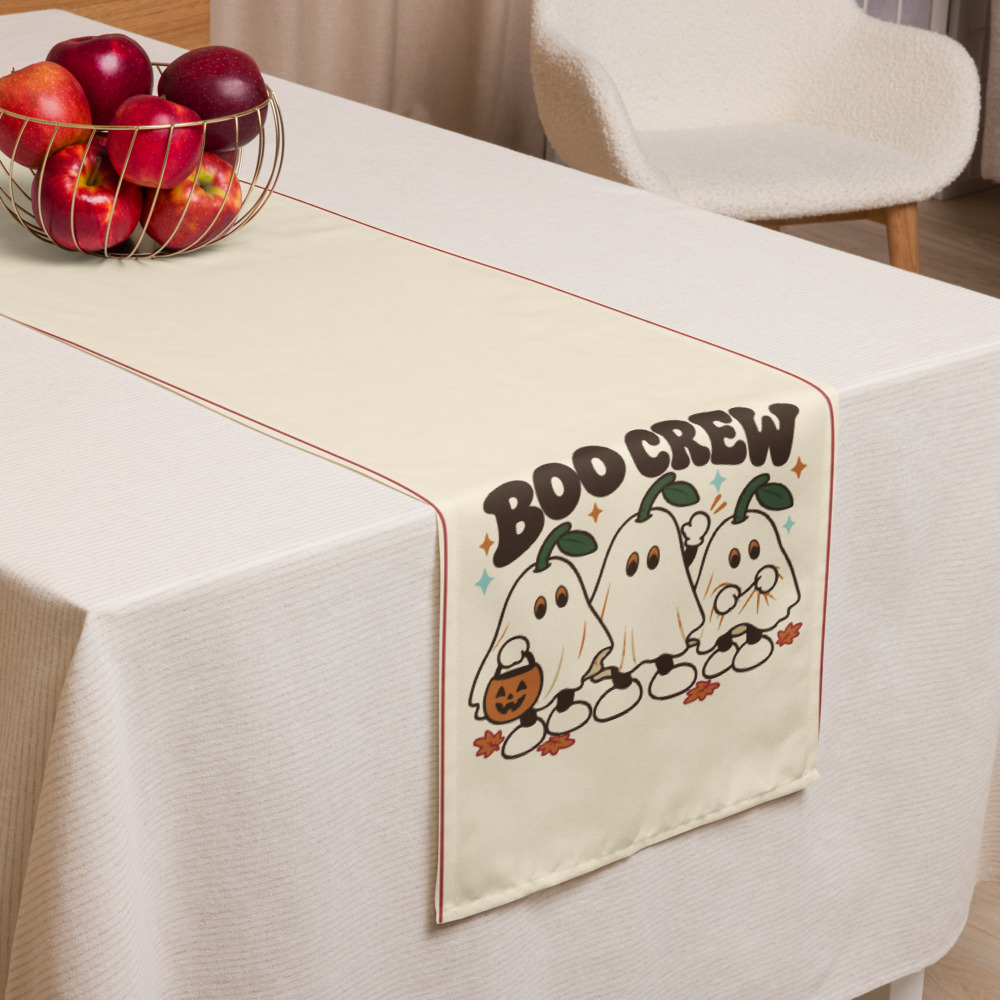 Boo Crew Table Runner — actual Printful digital proof