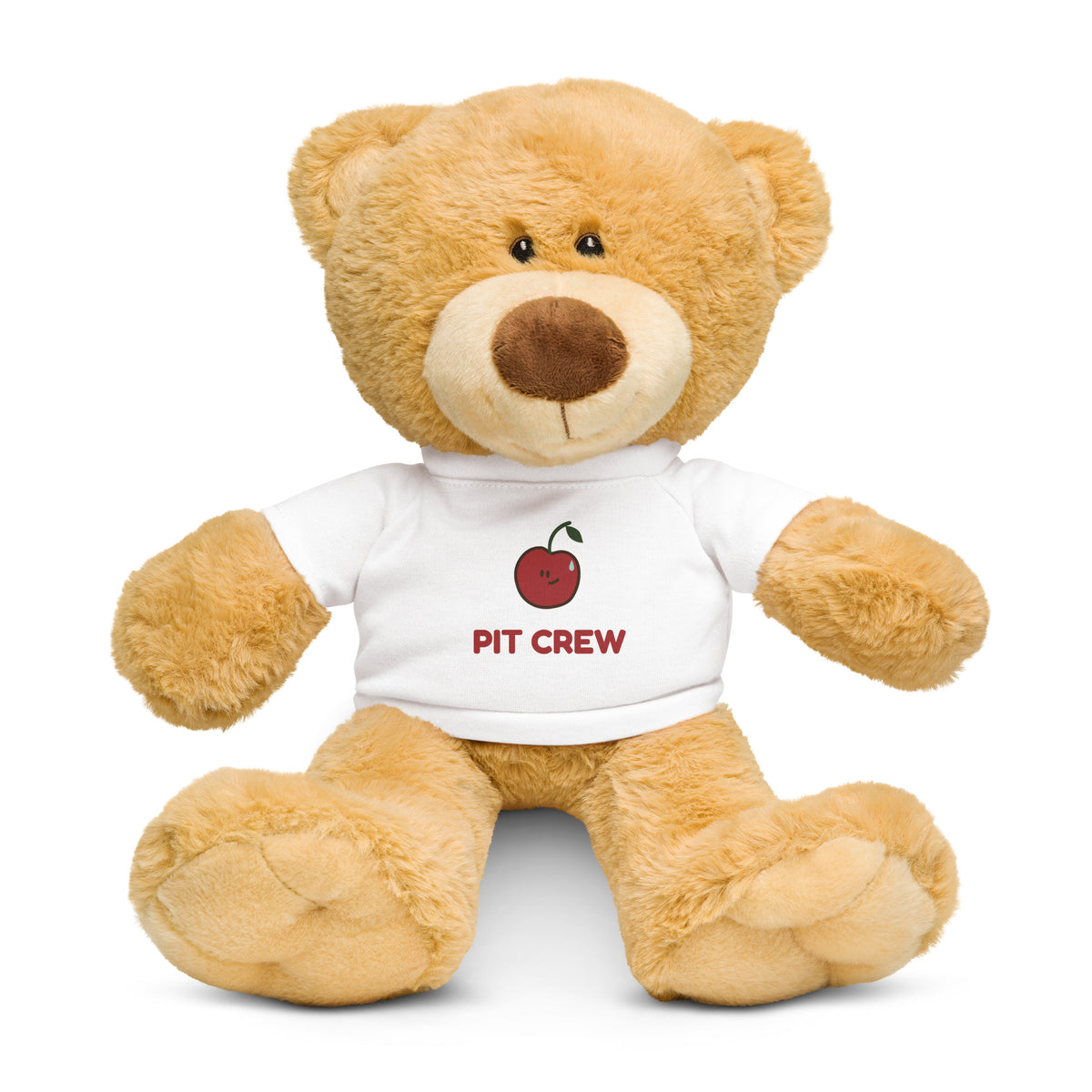 Approved Printful digital proof — Little Pit Crew teddy, compact Pit and PIT CREW printed shirt; view 1; gt-984783158.