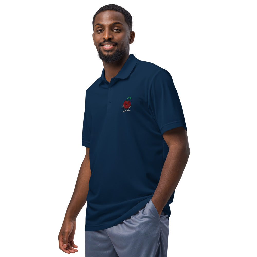 Approved Printful proof — adidas A430 Collegiate Navy — Golfing Pit — Model — 985207949