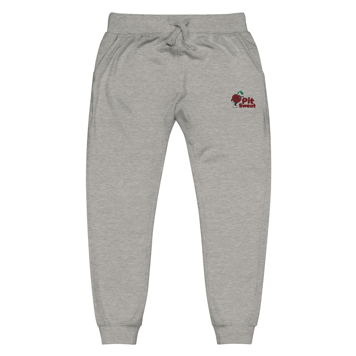 Approved Printful proof — Cotton Heritage M7580 Carbon Grey — leaning Pit and wordmark front embroidery — Front — gt-985147526
