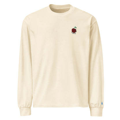 Approved Printful proof — AS Colour5081 Ecru — chest Pit and left wrist droplet embroidery — Front — 985196369