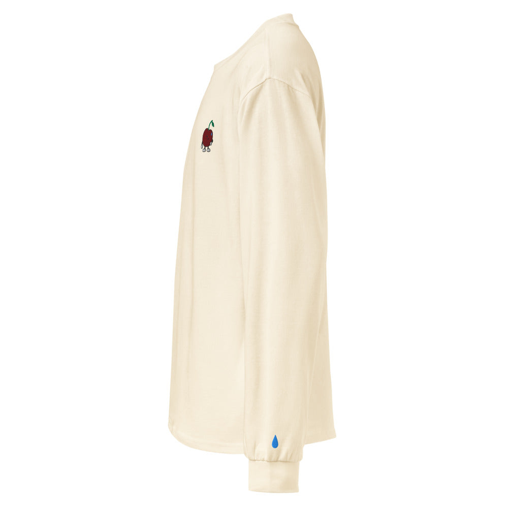 Approved Printful proof — AS Colour5081 Ecru — chest Pit and left wrist droplet embroidery — Left — 985196369