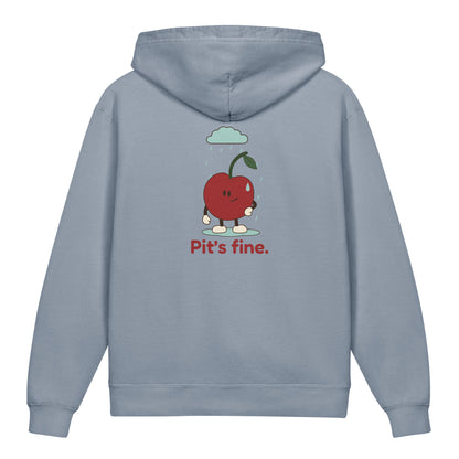 Pit’s Fine Youth Hoodie — Blue Jean — back supplier proof