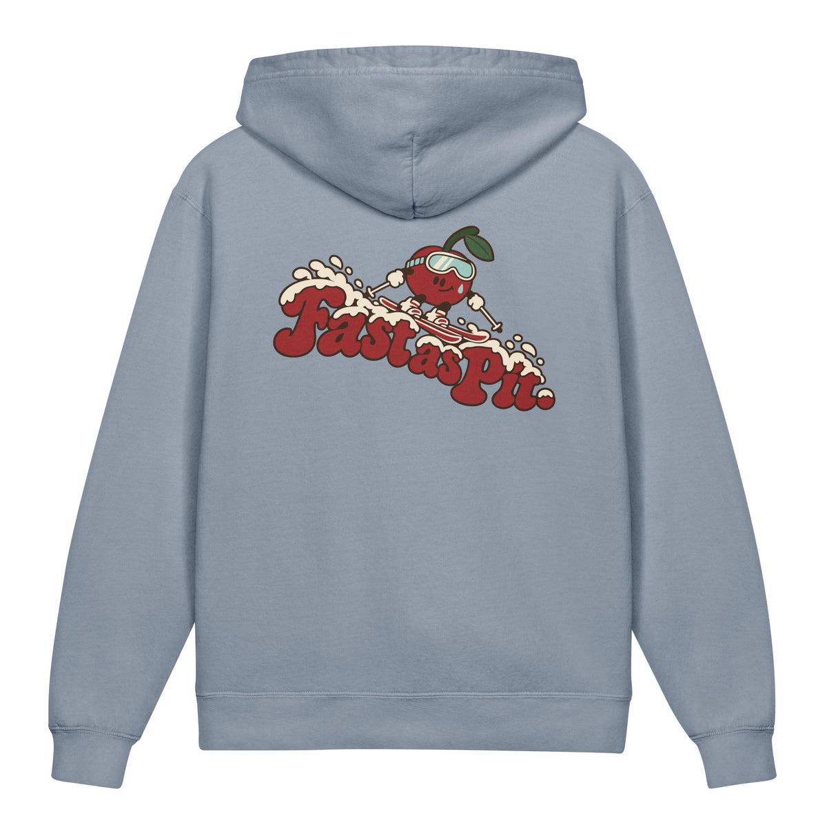 Fast as Pit Youth Hoodie — Blue Jean — back supplier proof