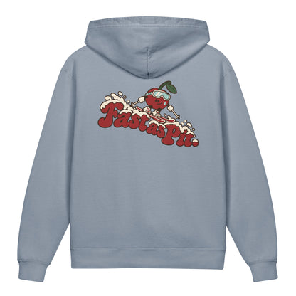Fast as Pit Youth Hoodie — Blue Jean — back supplier proof