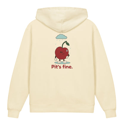 Pit’s Fine Youth Hoodie — Ivory — back supplier proof