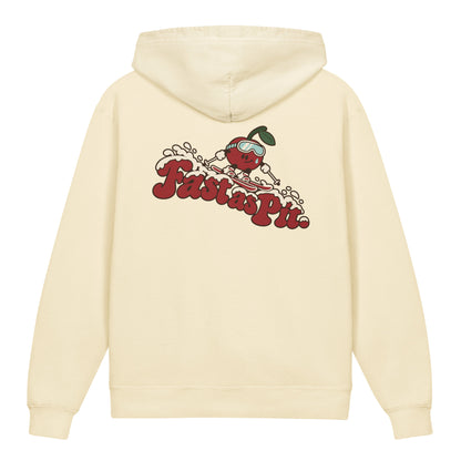Fast as Pit Youth Hoodie — Ivory — back supplier proof